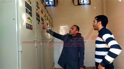 إصلاح خط مياه ورفع الأمطار وتفقد المحطات بكفر الشيخ