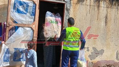 توزيع 200 لحاف على غير القادرين في محافظة كفر الشيخ