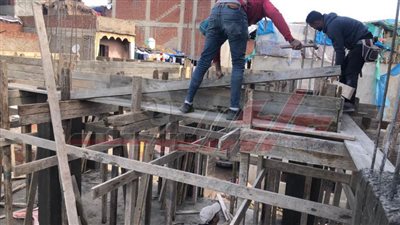 إزالة تعديات على الأراضي ووقف بناء مخالف بمطوبس وفوه وكفر الشيخ