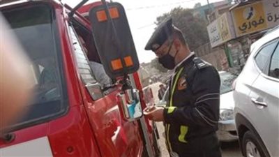 تحرير 1180 مخالفة بحملة مرورية بالقليوبية 