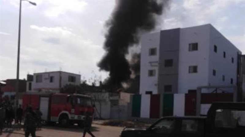 جانب من الحريق