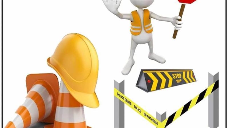 اغلاق طريق بالمنيا