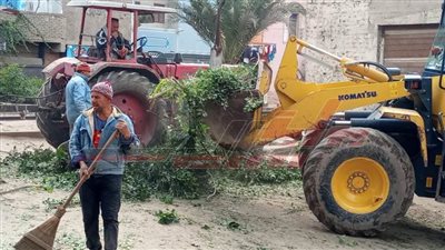 الأجهزة التنفيذية تواصل أعمالها اليومية في تكثيف أعمال النظافة بكفر الشيخ