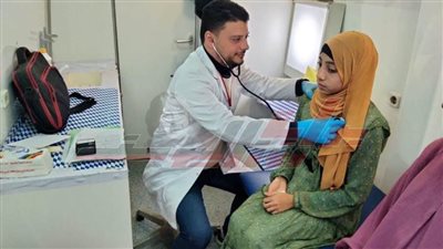 الكشف على 2010 مواطنين في ختام أعمال القافلة الطبية بقرية 