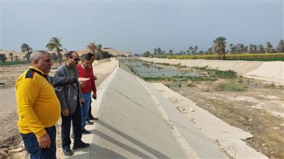 سكرتير بنى سويف يتفقد أعمال الحماية من مخاطر السيول  بمخر سنور