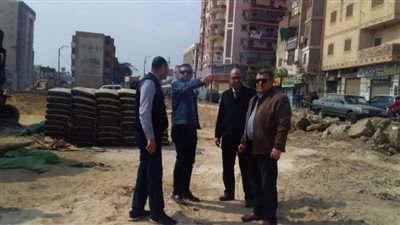 سكرتير بني سويف يتفقد الموقف التنفيذي لمشروع  تطوير سوق الدهشوري