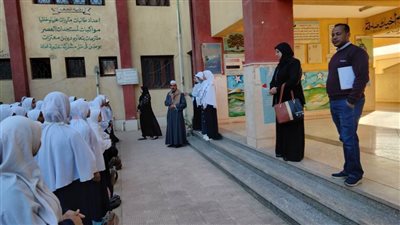 توجيه إدارة طهطا الأزهرية بسوهاج يتابع معهد فتيات السلام الإعدادي الثانوي 