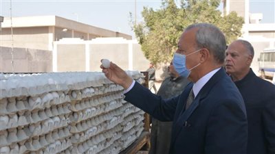 محافظ القليوبية يتابع مشروع الـ 30 مليون بيضة وحديقة نسمة بالخانكة
