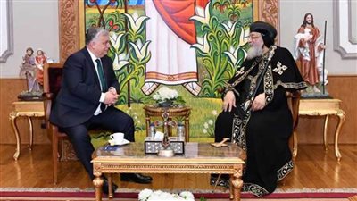 البابا تواضروس يستقبل رئيس وزراء المجر بالمقر البابوي
