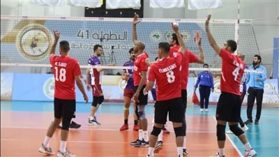 طائرة رجال الأهلي يواجه النصر البحريني في نهائي البطولة العربية
