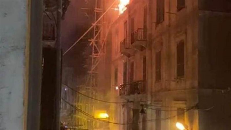 صورة للحريق