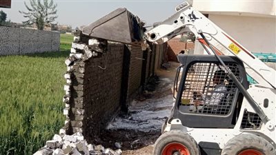 إزالة حالة تعدِّ لبناء دون ترخيص في مركز ومدينة التل الكبير 