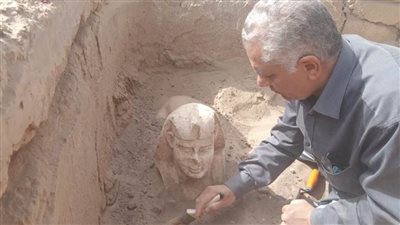 اكتشاف تمثال لأبوالهول بمعبد دندرة