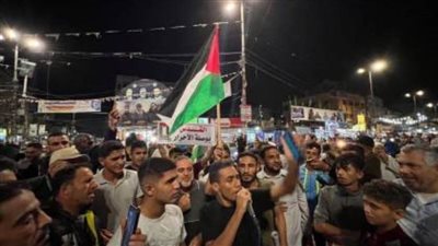 مسيرات في قطاع غزة تنديدًا بمجزرة الاحتلال الإسرائيلي في جنين