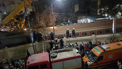 ارتفاع ضحايا حادث قطار منوف بقليوب لـ3 وفيات و23 مصابًا 
