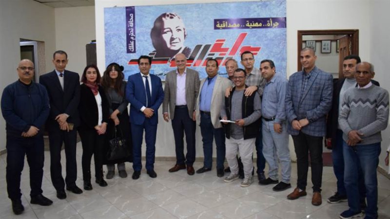 ميري يزور مؤسسة روزاليوسف