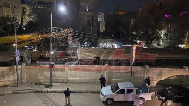 رفع عربات قطار منوف