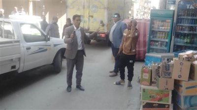 تحرير 16 محضر إشغال طريق ورفع المخلفات بحي وسط مدينة المنيا