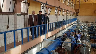 رئيس مياه الدقهلية يتابع أعمال صيانة مرفق طلخا