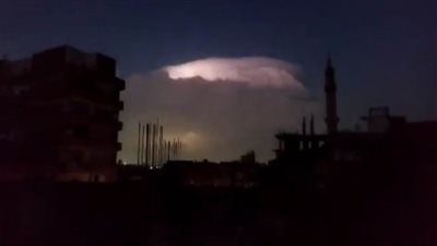 أمطار غزيرة ورياح شديدة.. الطقس السيئ يضرب القليوبية 