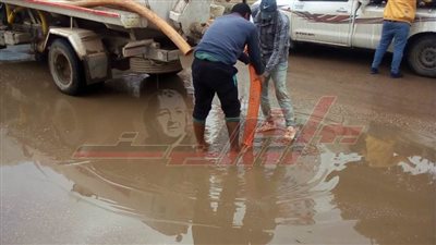 رفع مياه الأمطار بكفر الشيخ والمحافظ يعلن حالة الطوارئ 