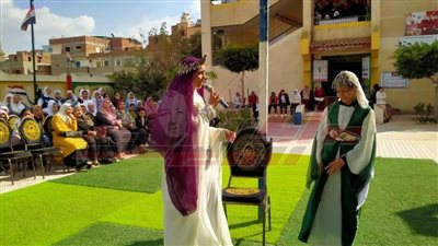 وكيل تعليم كفر الشيخ يشهد الاحتفال بيوم الشهيد ويفتتح معرض الأنشطة بمطوبس