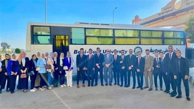 وفد طلابي بسياسة واقتصاد جامعة بني سويف في زيارة لهيئة الرقابة المالية