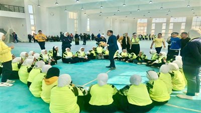 اللقاء الرياضي الأول لطلاب المدارس وكلية التربية الرياضية بجامعة العريش 