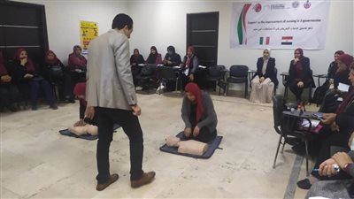 صحة الإسماعيلية تنظم دورة تدريبية عن الإنعاش القلبي الرئوي والإسعافات الأولية