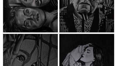 غرام طفلة أبدعت في الرسم بالرصاص وأظهرت الفئات العمرية المختلفة والفرح والحزن