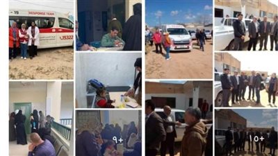 فحص 1903 حالات مرضية بالشيخ زويد ورفح