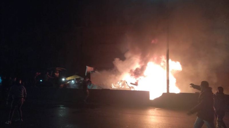 حريق بسيارة