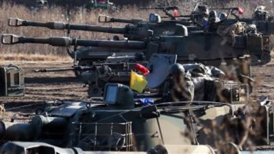 تدريبات بحرية مشتركة بين مشاة كوريا وأمريكا وبريطانيا