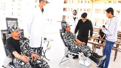 حملة للتبرع بالدم بمديرية أمن أسيوط    