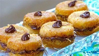 طريقة عمل ميني كنافة بالنوتيلا بخطوات بسيطة