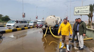 أمطار غزيرة على بني سويف وخطة تعامل مع تجمعات المياه