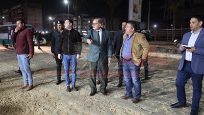 محافظ كفر الشيخ يتفقد المشروعات الخدمية وتوسعة الطرق ليلاً