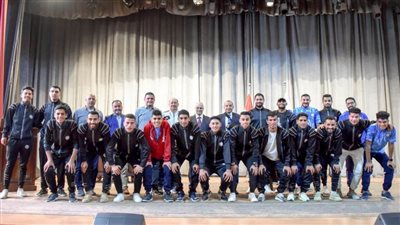 جامعة بني سويف تكرم الطلاب المتميزين في النشاط الرياضي