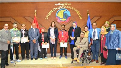 نائب محافظ البحيرة تُكرم الفائزين بمراكز عالمية من ذوي القدرات والهمم 