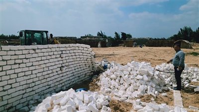 التصدِّي لحالة تعدِّ على الأراضي الزراعية بمركز ومدينة التل الكبير