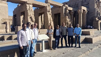 تحديد مسار الزيارة بأبومينا بالإسكندرية ولوحات معلوماتية بمعبد كوم أمبو بأسوان