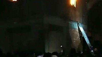 حريق مروع يلتهم محل مواد غذائية وشقتين بالدقهلية 