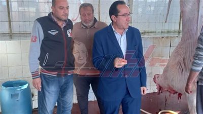 مدير بيطري بكفر الشيخ يتفقد المجازر للتأكد من سلامة اللحوم 