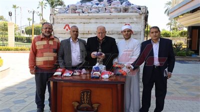 توزيع 65 ألف شنطة رمضانية لتوزيعها على الأسر المستحقة بكفر الشيخ