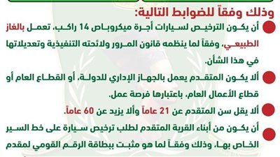 محافظة المنيا تعلن فتح باب الترخيص لسيارات الأجرة بعدد من القرى