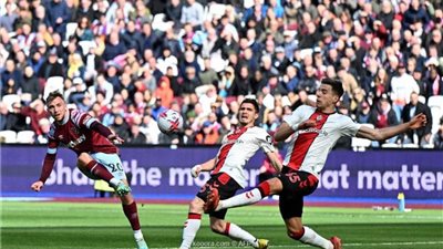 ويستهام يحقق فوزًا ثمينًا على ساوثهامبتون 1-0 في الدوري الإنجليزي