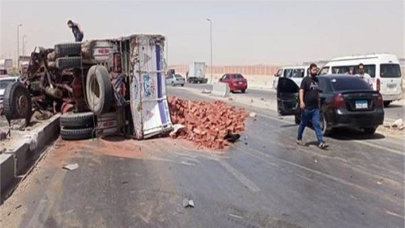 انقلاب سيارة بالمنيا