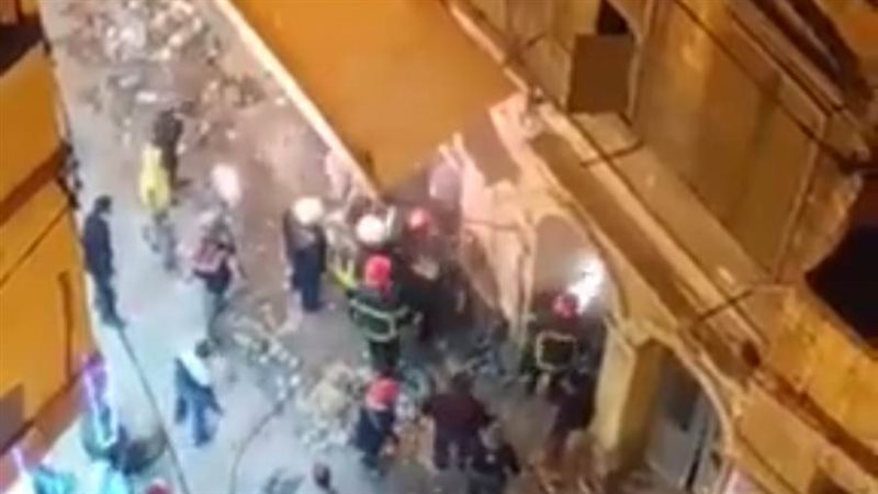 انهيار عقار بالمنشية