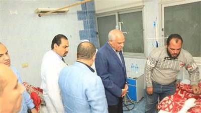 محافظ الجيزة يزور مصابي حادث انفجار أسطوانة بوتاجاز 