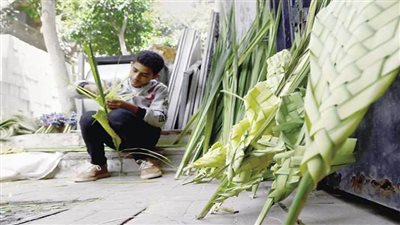 كنائس الوادي الجديد تحتفل بأحد السعف وبداية أسبوع الألام 